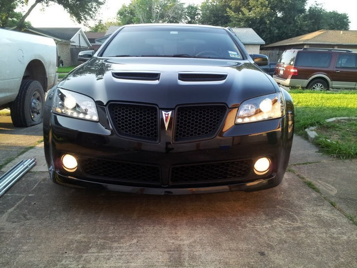 Spyder Pontiac G8 08-09 Projector Headlights DRL Black High H1 Low H7 PRO-YD-PG808-DRL-BK - Bull Strap