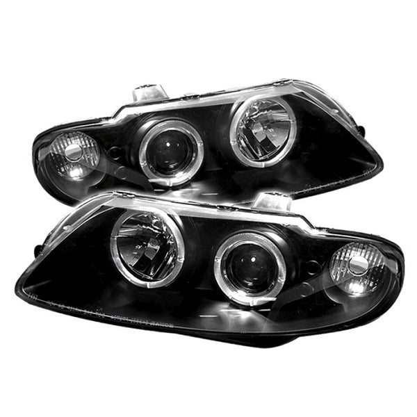Spyder Pontiac GTO 04-06 Projector Headlights LED Halo LED Black High H1 Low H1 PRO-YD-PGTO04-HL-BK - Bull Strap