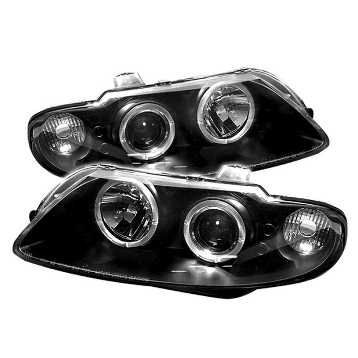 Spyder Pontiac GTO 04-06 Projector Headlights LED Halo LED Black High H1 Low H1 PRO-YD-PGTO04-HL-BK - Bull Strap