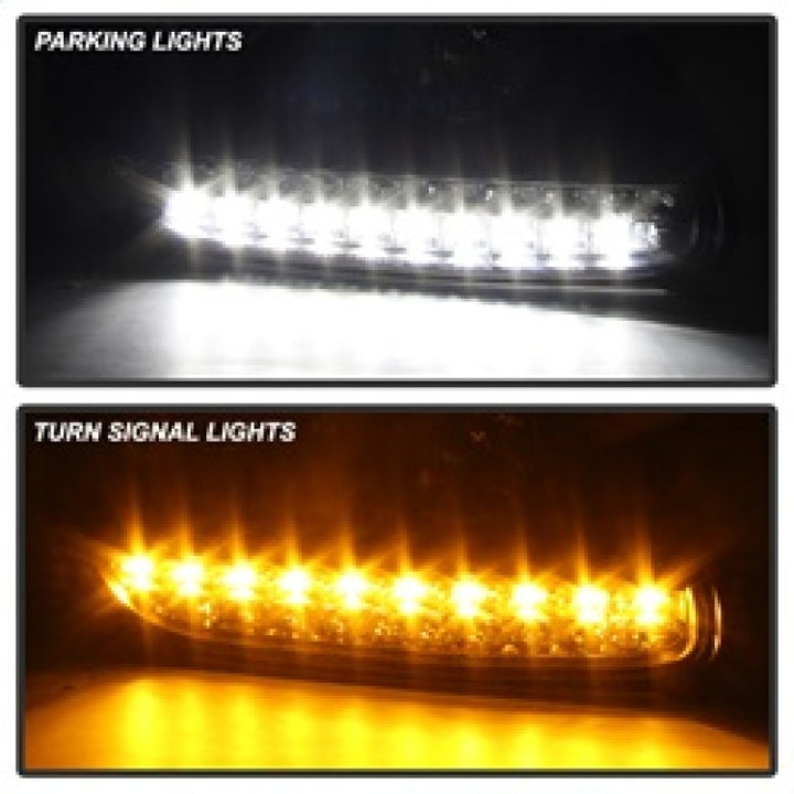 Spyder Porsche Cayenne 03-06 Projector Xenon/HID Model- DRL LED Blk PRO-YD-PCAY03-HID-DRL-BK - Bull Strap