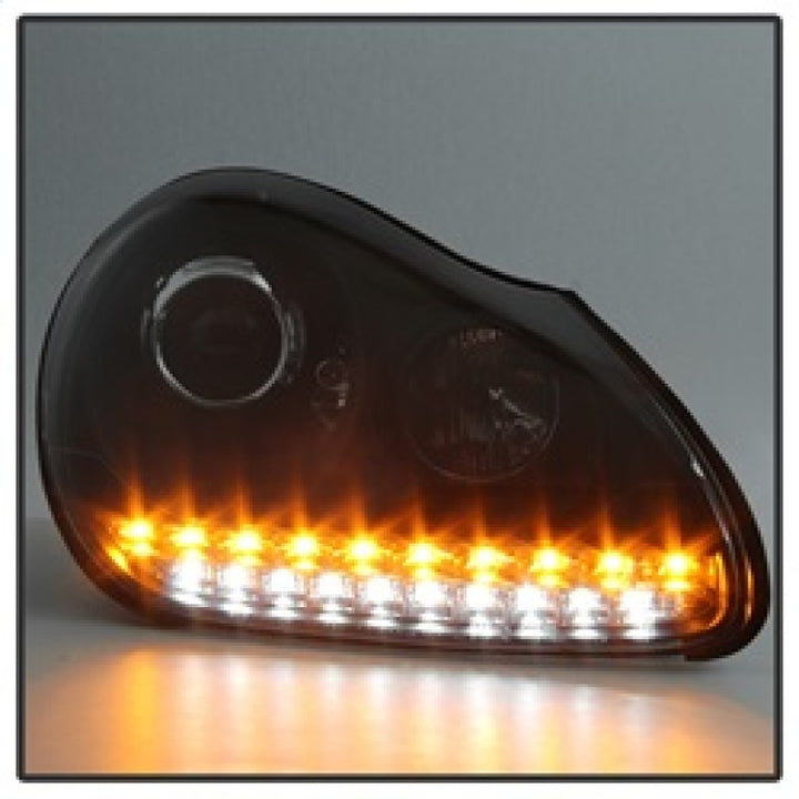 Spyder Porsche Cayenne 03-06 Projector Xenon/HID Model- DRL LED Blk PRO-YD-PCAY03-HID-DRL-BK - Bull Strap