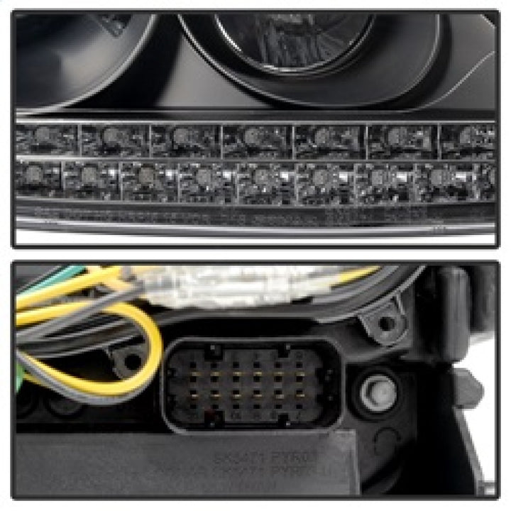 Spyder Porsche Cayenne 03-06 Projector Xenon/HID Model- DRL LED Blk PRO-YD-PCAY03-HID-DRL-BK - Bull Strap