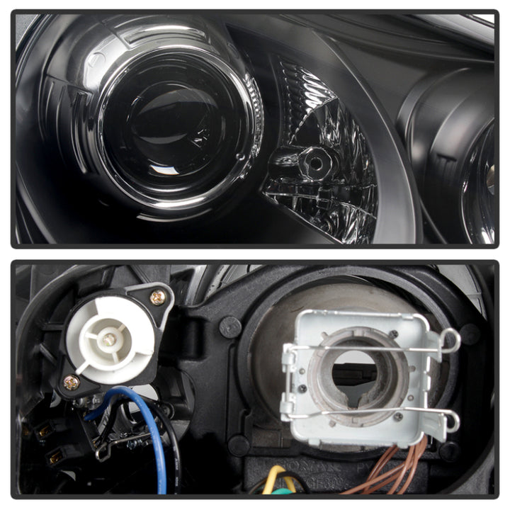 Spyder Porsche Cayenne 03-06 Projector Xenon/HID Model- DRL LED Blk PRO-YD-PCAY03-HID-DRL-BK - Bull Strap