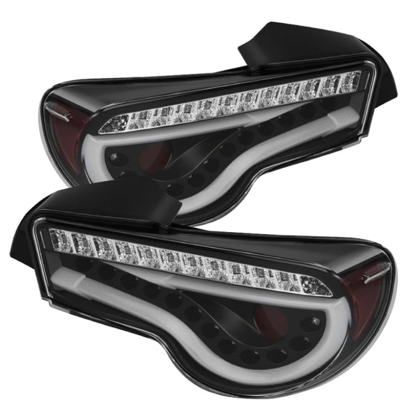 Spyder Scion FRS 12-14/Subaru BRZ 12-14 Light Bar LED Tail Lights Black ALT-YD-SFRS12-LBLED-BK - Bull Strap