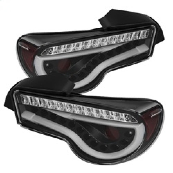 Spyder Scion FRS 12-14/Subaru BRZ 12-14 Light Bar LED Tail Lights Black ALT-YD-SFRS12-LBLED-BK - Bull Strap