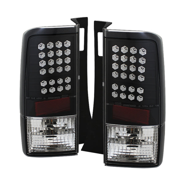 Spyder Scion XB 03-07 LED Tail Lights Black ALT-YD-TSXB03-LED-BK - Bull Strap