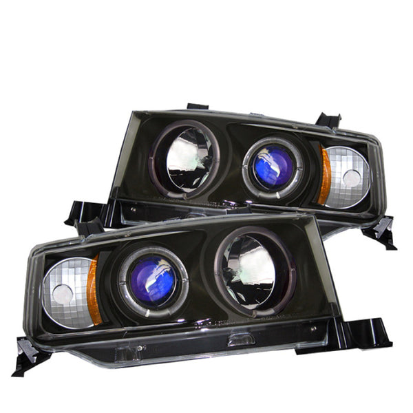 Spyder Scion XB 03-07 Projector Headlights LED Halo Black High H1 Low 9006 PRO-YD-TSXB03-HL-BK - Bull Strap
