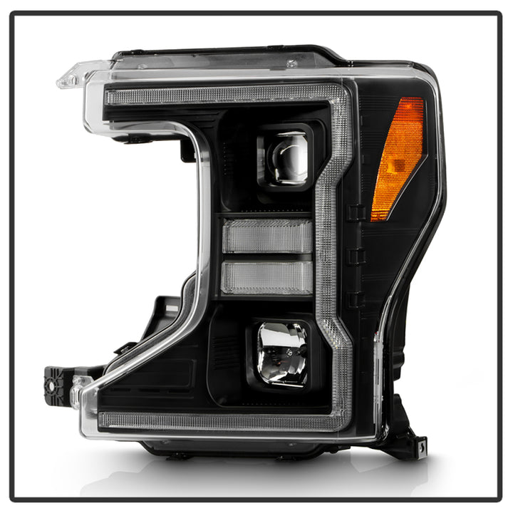 Spyder Signature 20-22 Ford F250/F350 (Halogen) Proj. Headlights - Black (PRO-YD-FS20HALSI-SEQ-BK) - Bull Strap