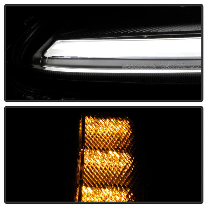 Spyder Signature Series 05-13 Chevrolet Corvette C6 Projector Headlights - Bull Strap