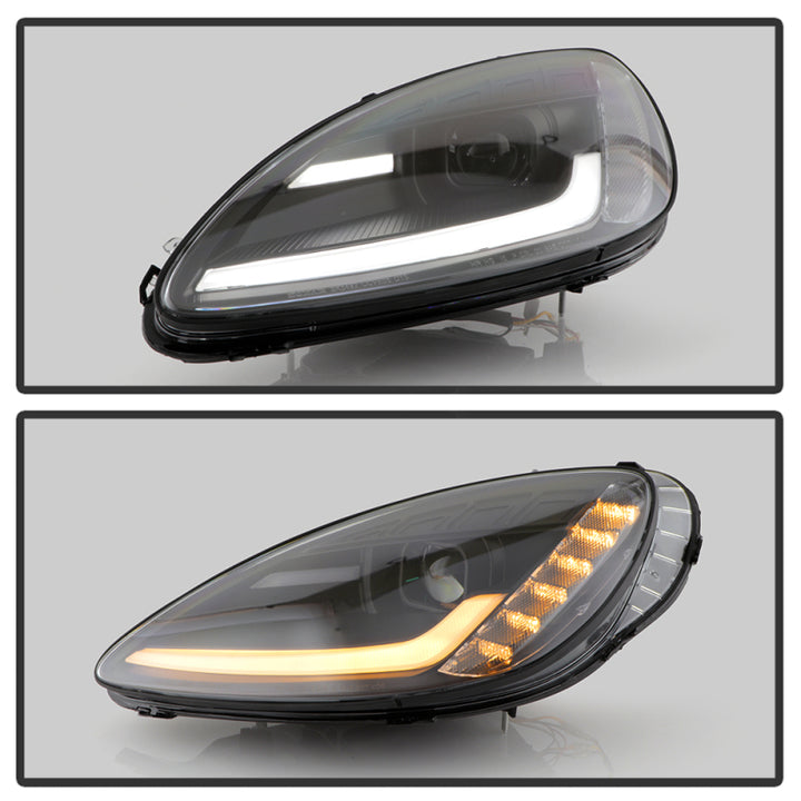 Spyder Signature Series 05-13 Chevrolet Corvette C6 Projector Headlights - Bull Strap