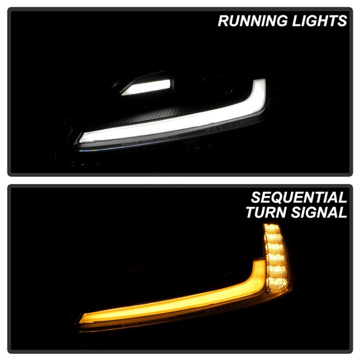 Spyder Signature Series 05-13 Chevrolet Corvette C6 Projector Headlights - Bull Strap