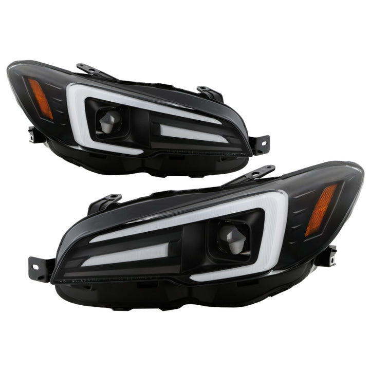 Spyder Subaru Impreza WRX 15-20 Halogen Model Projector Headlights - Black PRO-YD-SWRX15SI-SBSEQ-BK - Bull Strap
