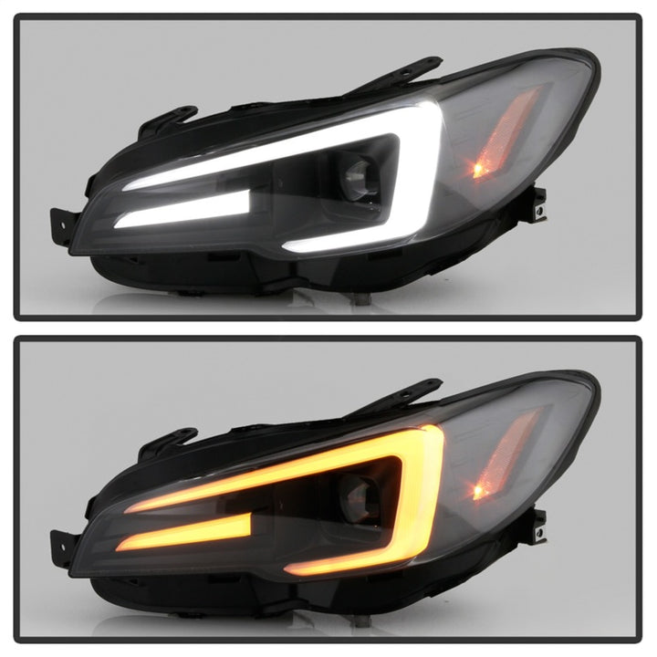 Spyder Subaru Impreza WRX 15-20 Halogen Model Projector Headlights - Black PRO-YD-SWRX15SI-SBSEQ-BK - Bull Strap