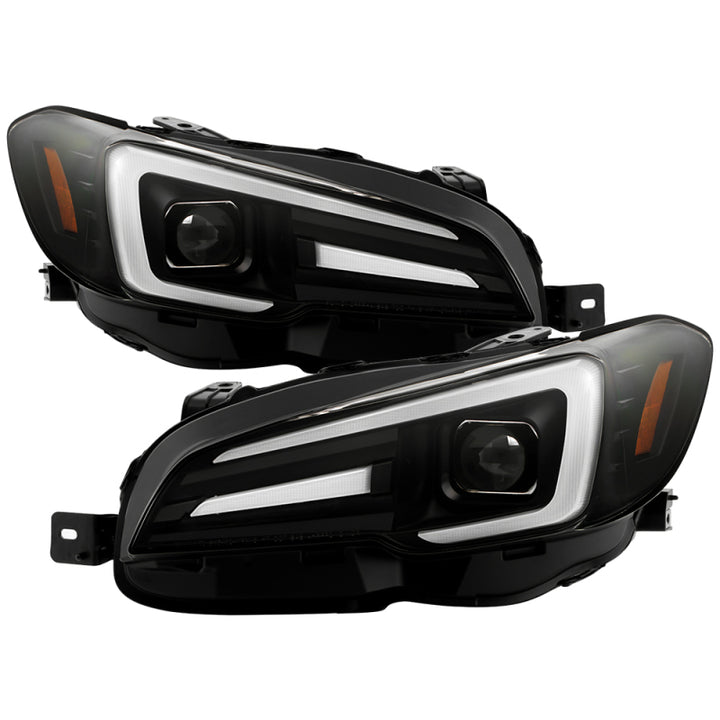 Spyder Subaru Impreza WRX 15-20 LED High-Power LED Headlights-Black PRO-YD-SWRX15LEDAP-SBSEQ-BK - Bull Strap