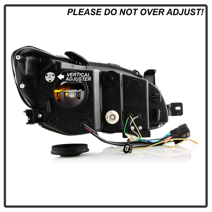 Spyder Subaru Impreza WRX 15-20 LED High-Power LED Headlights-Black PRO-YD-SWRX15LEDAP-SBSEQ-BK - Bull Strap