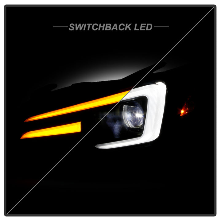 Spyder Subaru Impreza WRX 15-20 LED High-Power LED Headlights-Black PRO-YD-SWRX15LEDAP-SBSEQ-BK - Bull Strap