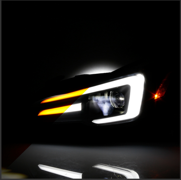 Spyder Subaru Impreza WRX 15-20 LED High-Power LED Headlights-Black PRO-YD-SWRX15LEDAP-SBSEQ-BK - Bull Strap