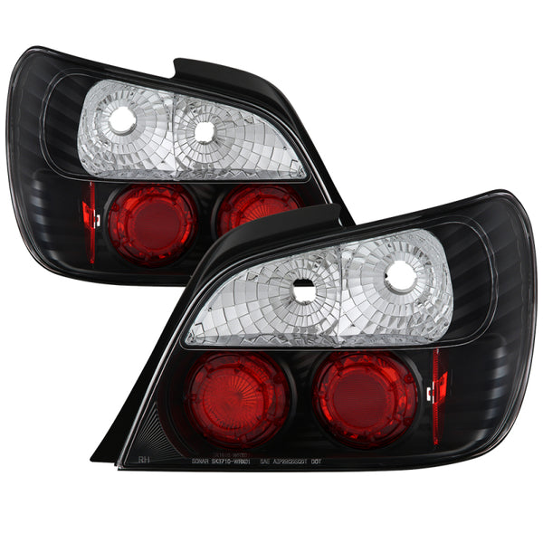 Spyder Subaru Impreza WRX/Sti 02-03 4Dr (Not Fit Wagon)Euro Style Tail Lights Black ALT-YD-SI01-BK - Bull Strap