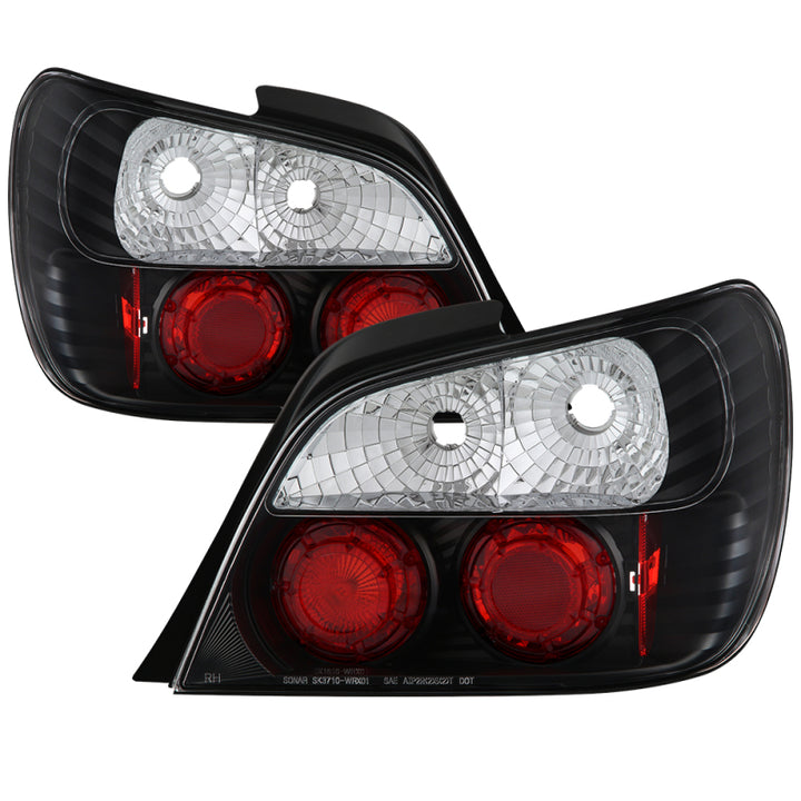 Spyder Subaru Impreza WRX/Sti 02-03 4Dr (Not Fit Wagon)Euro Style Tail Lights Black ALT-YD-SI01-BK - Bull Strap