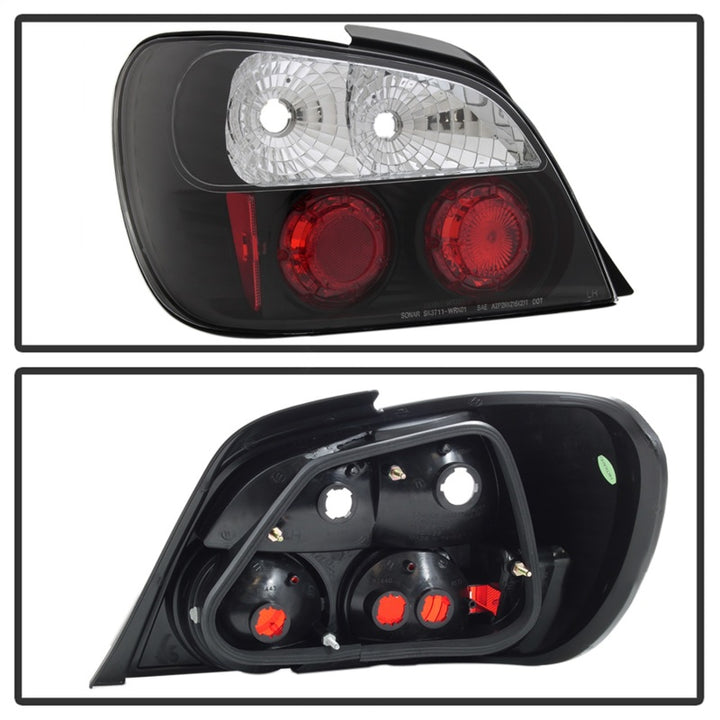 Spyder Subaru Impreza WRX/Sti 02-03 4Dr (Not Fit Wagon)Euro Style Tail Lights Black ALT-YD-SI01-BK - Bull Strap
