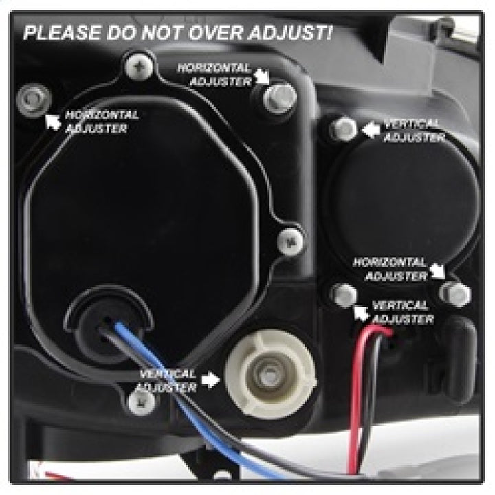 Spyder Subaru WRX 08-09 Projector Headlights - HID Model Only - Black PRO-YD-SWRX08-HID-LBDRL-BK - Bull Strap