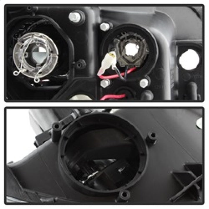 Spyder Subaru WRX 08-09 Projector Headlights - HID Model Only - Black PRO-YD-SWRX08-HID-LBDRL-BK - Bull Strap