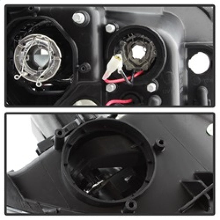 Spyder Subaru WRX 08-09 Projector Headlights - HID Model Only - Black PRO-YD-SWRX08-HID-LBDRL-BK - Bull Strap
