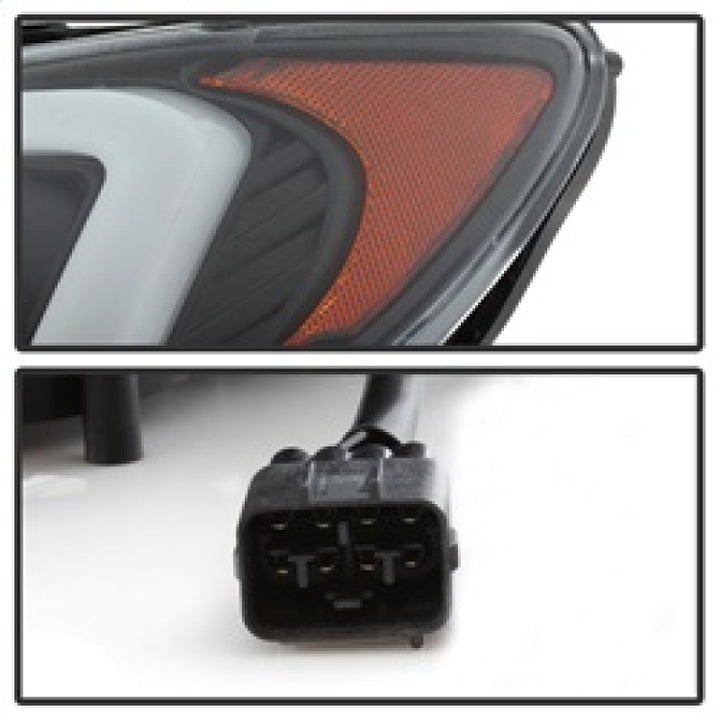 Spyder Subaru WRX 2006-2007 Projector Headlights - Halogen Only - Black PRO-YD-SWRX06-LBDRL-BK - Bull Strap