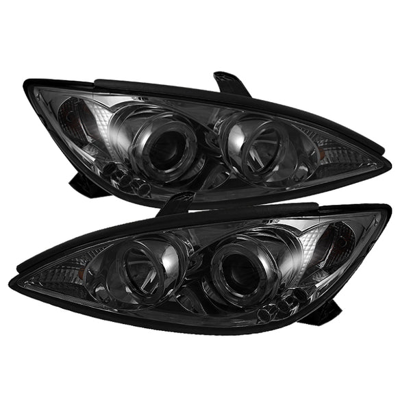 Spyder Toyota Camry 02-06 Projector Headlights LED Halo LED Smoke High H1 Low H1 PRO-YD-TCAM02-HL-SM - Bull Strap