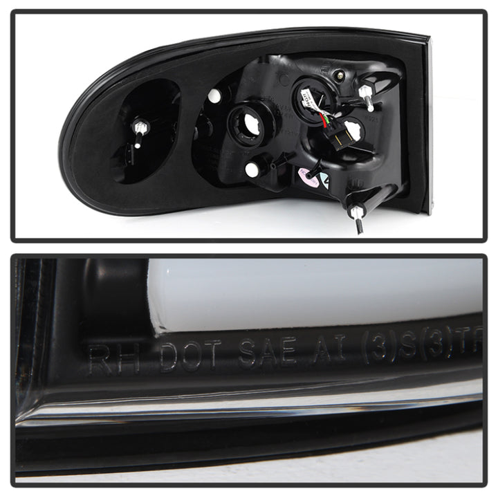 Spyder Toyota FJ Cruiser 07-13 Light Bar LED Tail Lights Black ALT-YD-TFJ07-LBLED-BK - Bull Strap