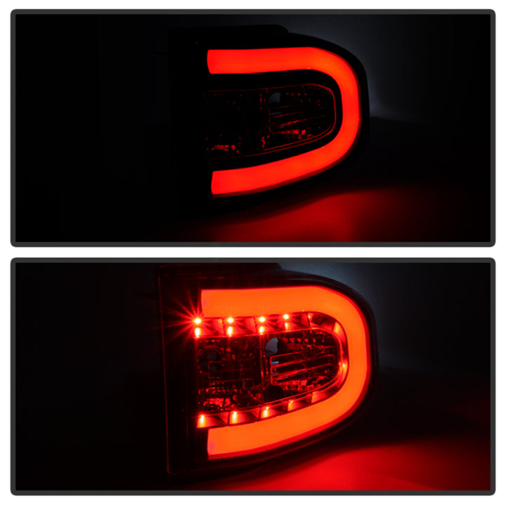 Spyder Toyota FJ Cruiser 07-13 Light Bar LED Tail Lights Black ALT-YD-TFJ07-LBLED-BK - Bull Strap