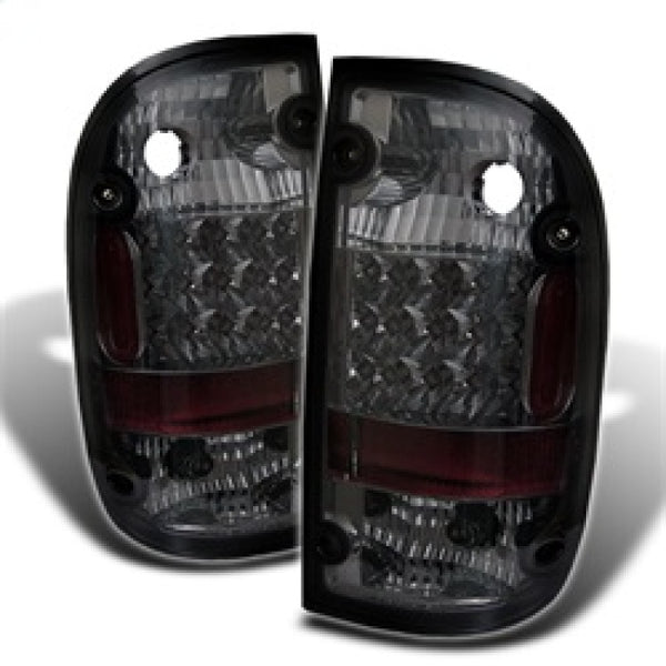Spyder Toyota Tacoma 01-04 LED Tail Lights Smoke ALT-YD-TT01-LED-SM - Bull Strap