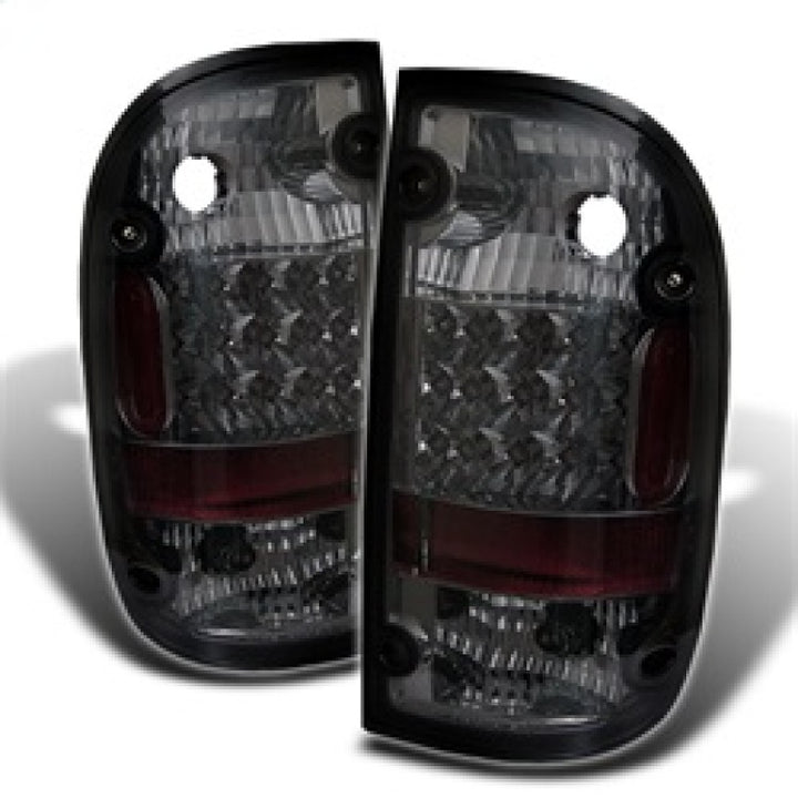 Spyder Toyota Tacoma 01-04 LED Tail Lights Smoke ALT-YD-TT01-LED-SM - Bull Strap