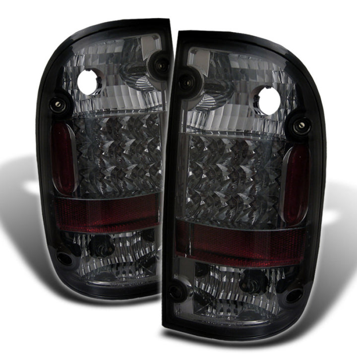 Spyder Toyota Tacoma 01-04 LED Tail Lights Smoke ALT-YD-TT01-LED-SM - Bull Strap