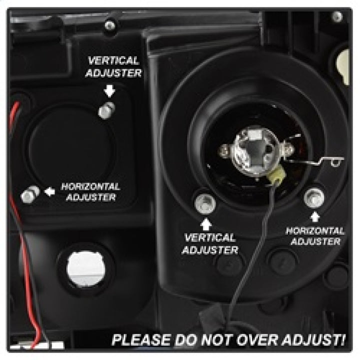 Spyder Toyota Tacoma 05-11 Projector Headlights - Light Bar DRL - Black PRO-YD-TT05V2-LB-BK - Bull Strap