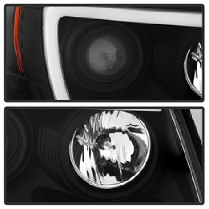 Spyder Toyota Tacoma 05-11 Projector Headlights - Light Bar DRL - Black PRO-YD-TT05V2-LB-BK - Bull Strap