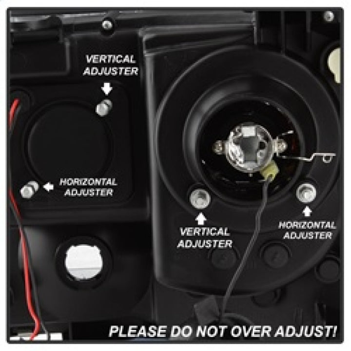 Spyder Toyota Tacoma 05-11 Projector Headlights - Light Bar DRL - Black PRO-YD-TT05V2-LB-BK - Bull Strap