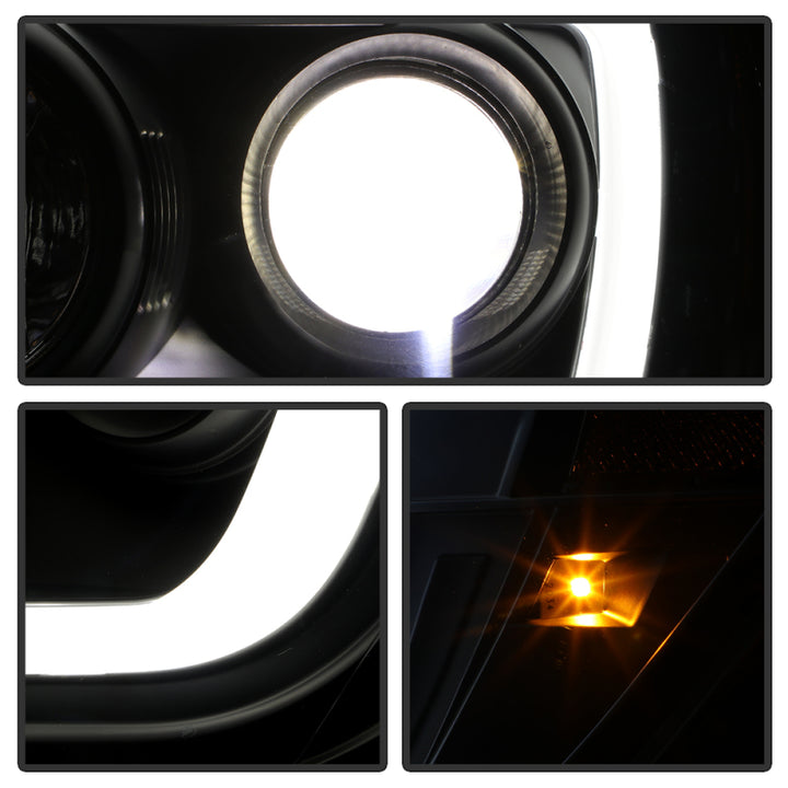 Spyder Toyota Tacoma 05-11 V2 High-Power LED Headlights - Black PRO-YD-TT05PL-BK - Bull Strap