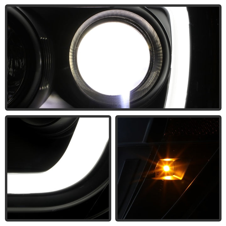 Spyder Toyota Tacoma 05-11 V2 High-Power LED Headlights - Black PRO-YD-TT05PL-BK - Bull Strap