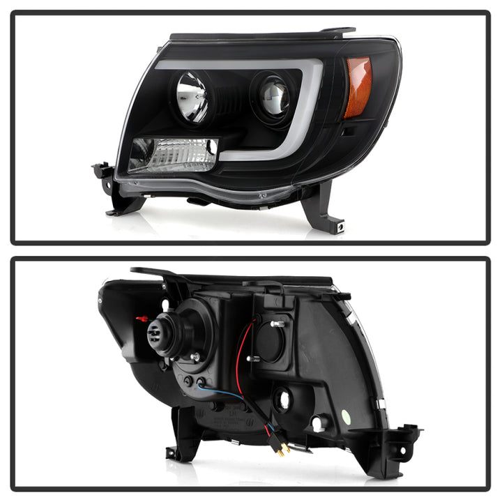 Spyder Toyota Tacoma 05-11 V2 High-Power LED Headlights - Black PRO-YD-TT05PL-BK - Bull Strap