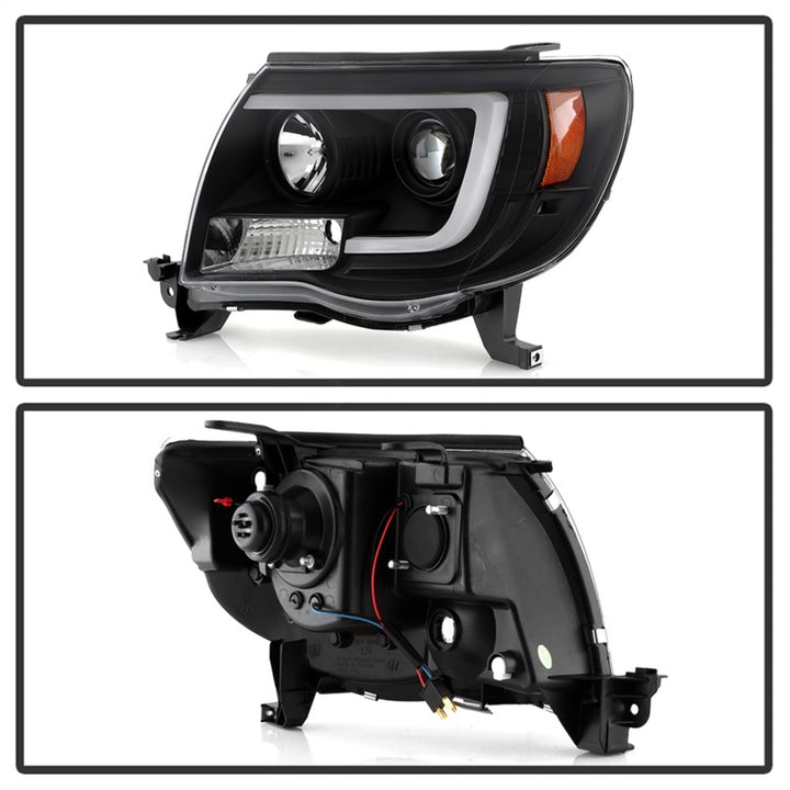 Spyder Toyota Tacoma 05-11 V2 High-Power LED Headlights - Black PRO-YD-TT05PL-BK - Bull Strap