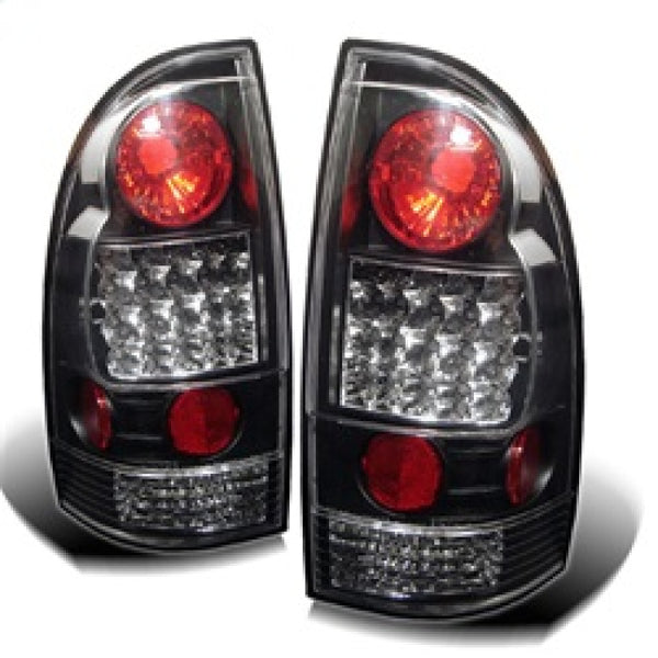 Spyder Toyota Tacoma 05-15 LED Tail Lights Black ALT-YD-TT05-LED-BK - Bull Strap