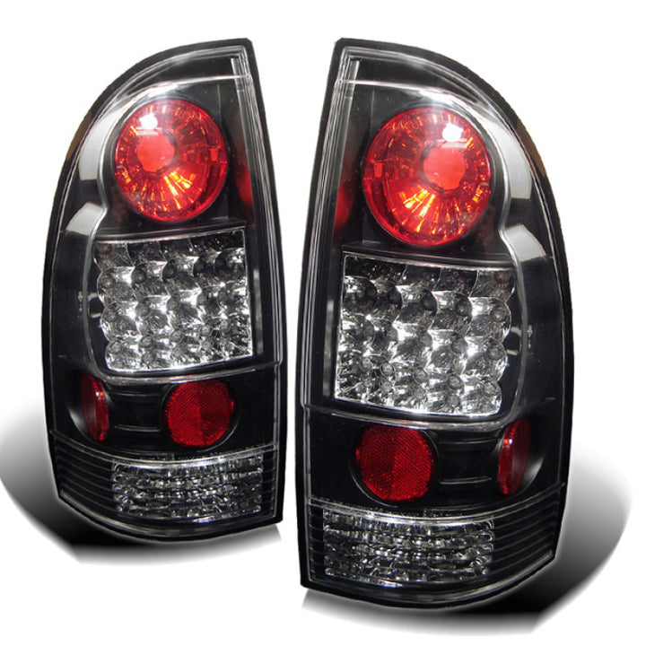 Spyder Toyota Tacoma 05-15 LED Tail Lights Black ALT-YD-TT05-LED-BK - Bull Strap