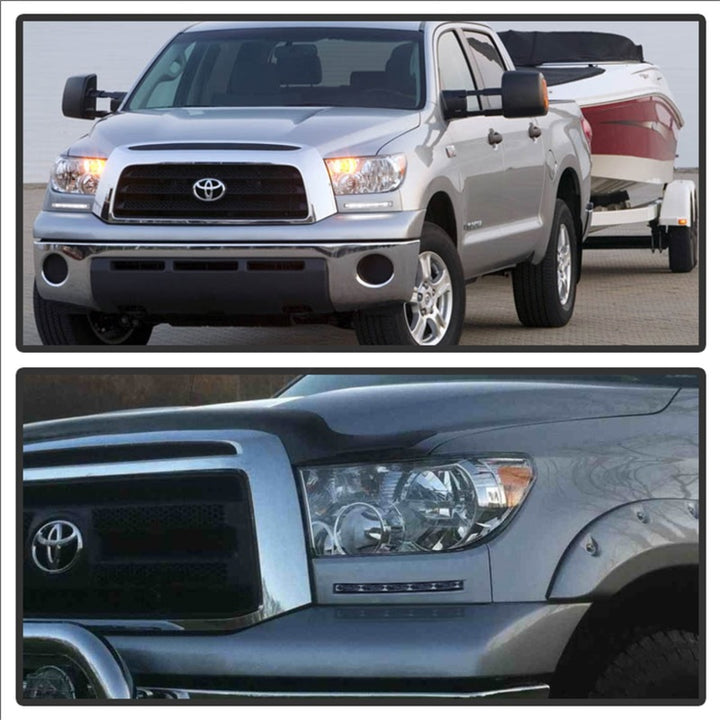 Spyder Toyota Tundra 07-13 Daytime LED Running Lights (XSP-X Model Look)wo/swtch Blk FL-DRL-TTU07-BK - Bull Strap