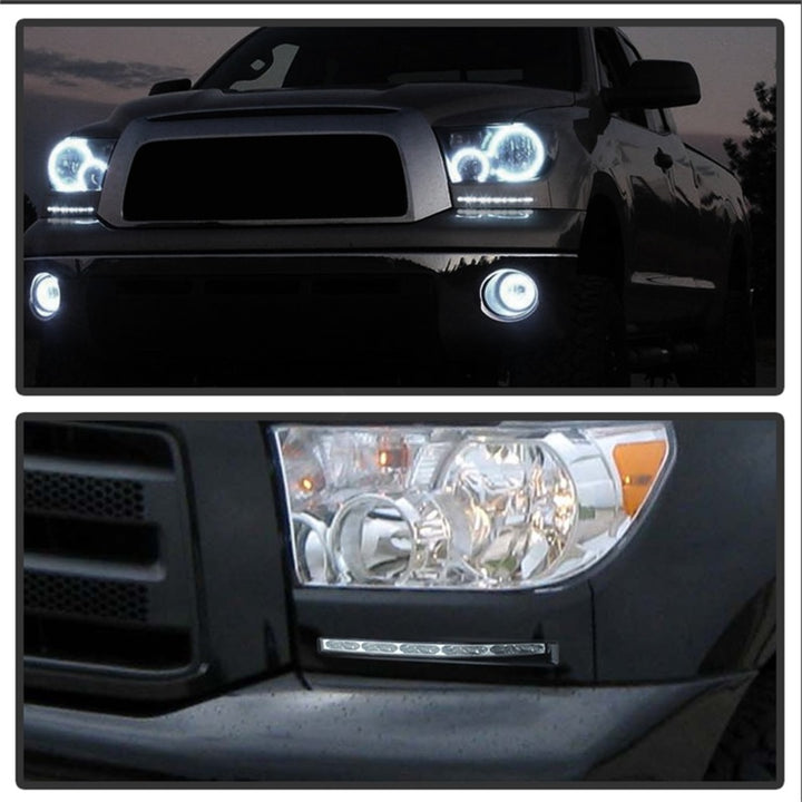 Spyder Toyota Tundra 07-13 Daytime LED Running Lights (XSP-X Model Look)wo/swtch Blk FL-DRL-TTU07-BK - Bull Strap