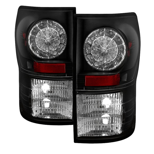 Spyder Toyota Tundra 07-13 LED Tail lights Black ALT-YD-TTU07-LED-BK - Bull Strap