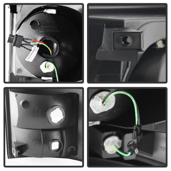Spyder Toyota Tundra 07-13 LED Tail lights Black ALT-YD-TTU07-LED-BK - Bull Strap