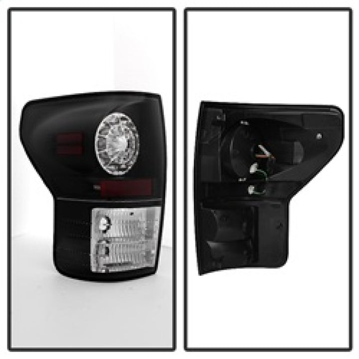 Spyder Toyota Tundra 07-13 LED Tail lights Black ALT-YD-TTU07-LED-BK - Bull Strap