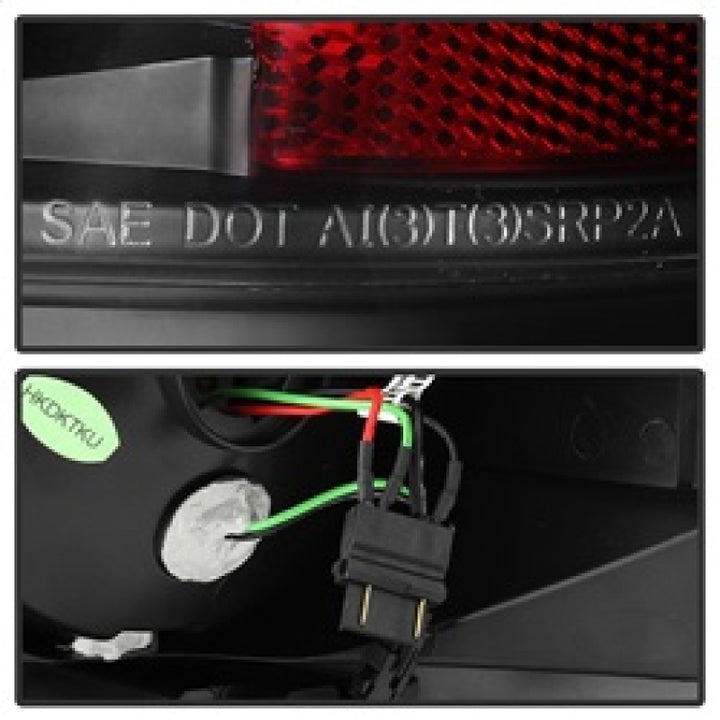 Spyder Toyota Tundra 07-13 LED Tail lights Black ALT-YD-TTU07-LED-BK - Bull Strap
