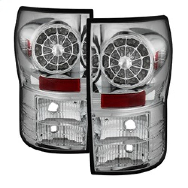 Spyder Toyota Tundra 07-13 LED Tail lights Chrome ALT-YD-TTU07-LED-C - Bull Strap